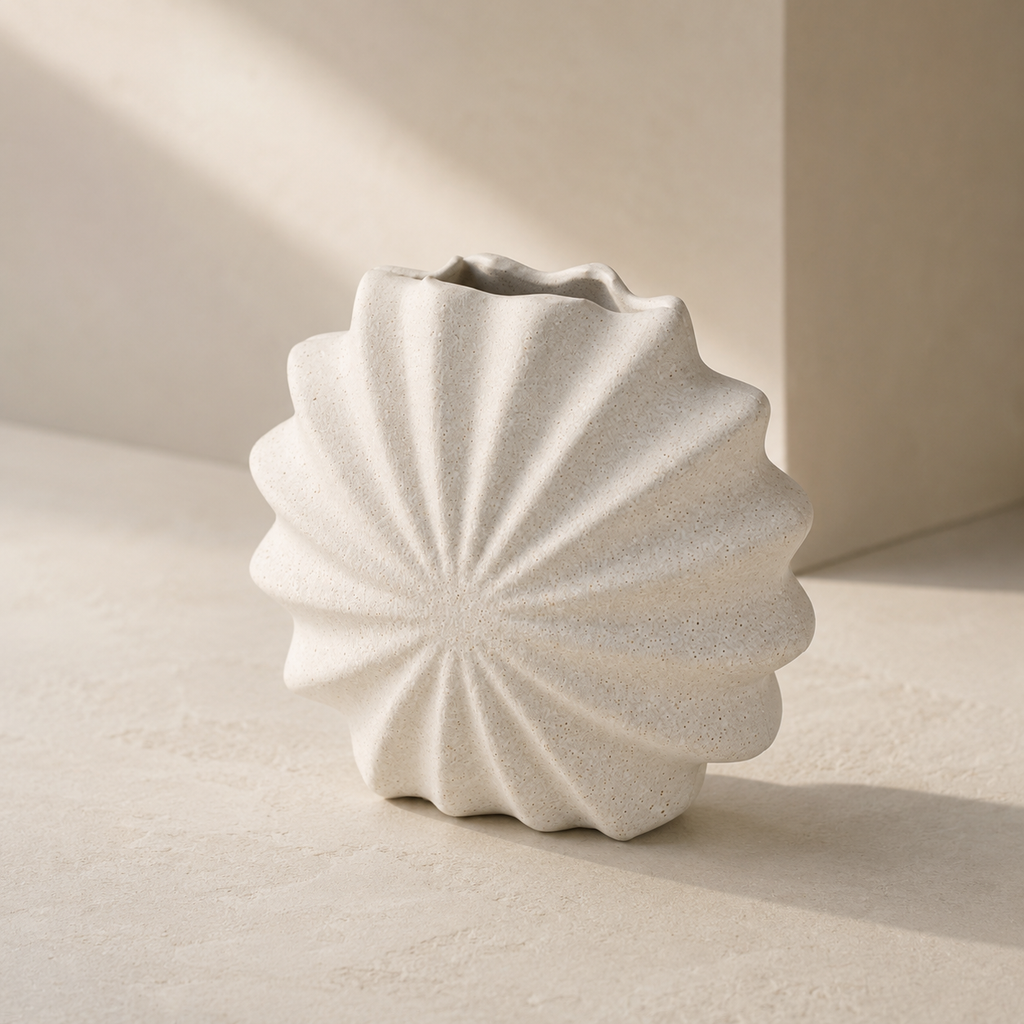 Sunburst Ivory Vase