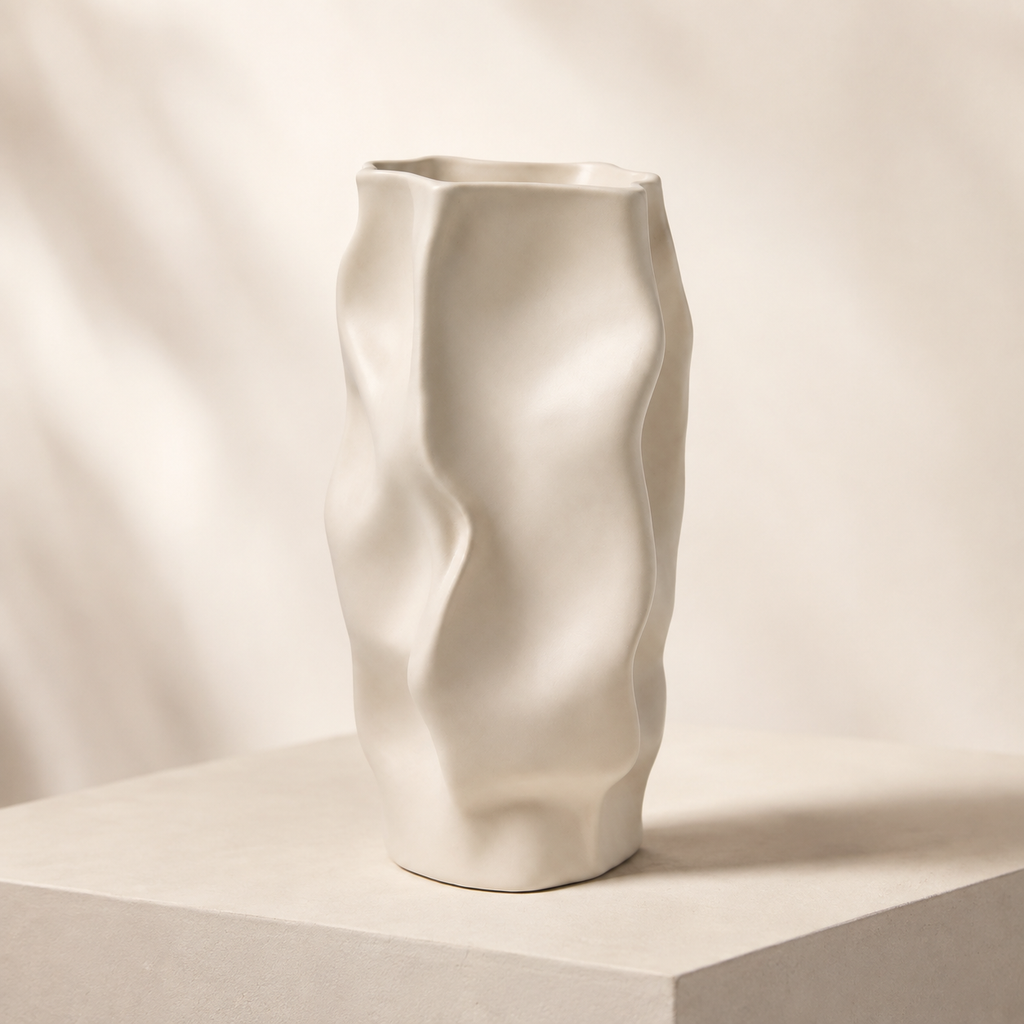 Sculpted Ivory Vase