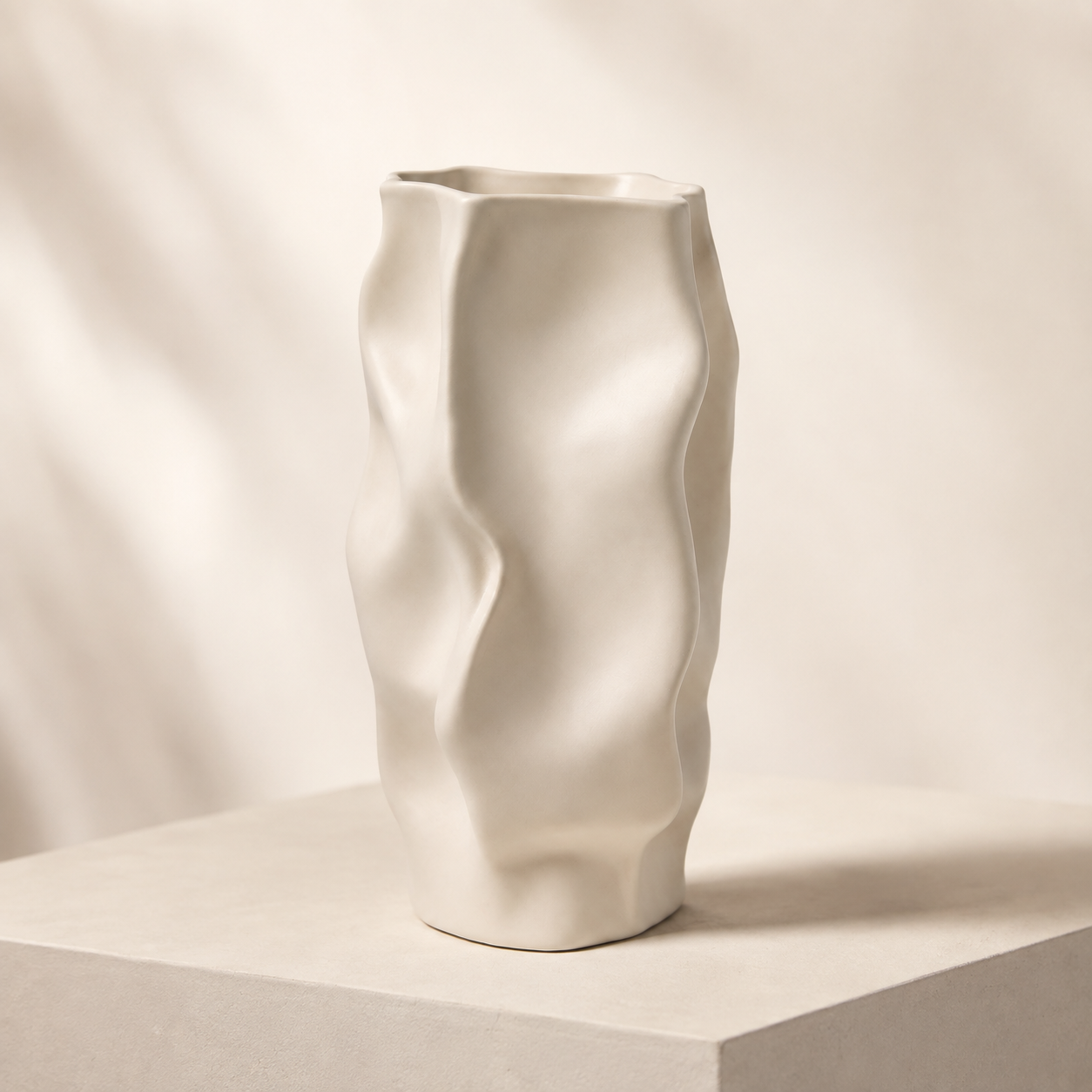 Sculpted Ivory Vase
